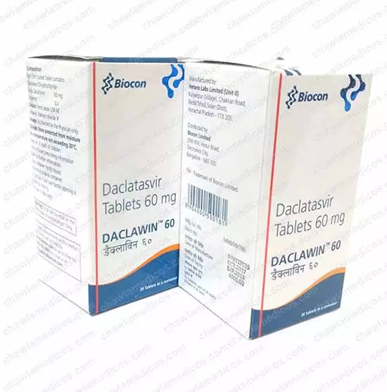 Daclawin (Daclatasvir Dihydrochloride)60mg Tablets 
