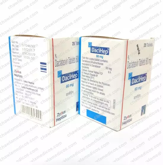 Dacihep 60 Mg (Daclatasvir) Tablets Online | Chawla Medicos